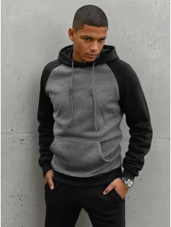 Pánska tmavosivá mikina FashionStreet BX5489