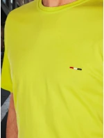 Pánské tričko s výšivkou žluté Dstreet model 21985807 - FashionStreet