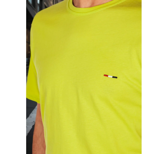 Pánské tričko s výšivkou žluté Dstreet model 21985807 - FashionStreet