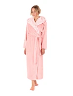 Dámsky župan Flora s kapucňou 3956 3050 pink pearl - Vestis Dámsky župan Flora s kapucňou 3956 3050 pink pearl - Vestis