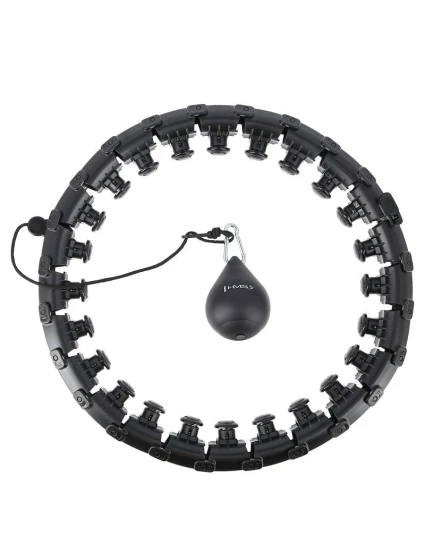 HMS HHW01 obruč s výstupkami a závažiami čierna HMS HHW01 obruč s výstupkami a závažiami čierna