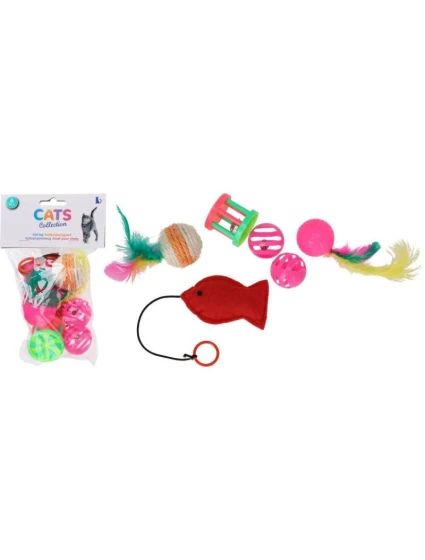 SÚPRAVA 6 KS HRAČIEK PRE MAČKY