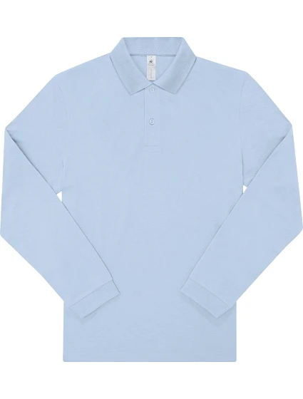 B&C My Polo 180 LSL Piqué – polokošeľa s dlhým rukávom 01.U425 blush blue B&C My Polo 180 LSL Piqué – polokošeľa s dlhým rukávom 01.U425 blush blue