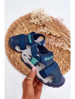 Dětské sandály Na suchý zip Big Star model 21651435 modré - Big Star Shoes Dětské sandály Na suchý zip Big Star model 21651435 modré - Big Star Shoes