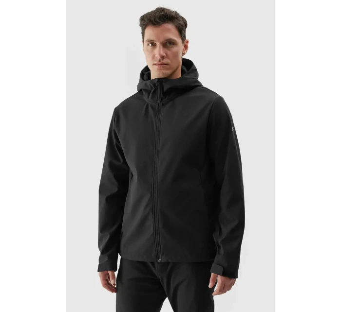 Kurtka Męska Softshell Z Kapturem 4F 4FWAW24TSOFM283-20S Czarna Kurtka Męska Softshell Z Kapturem 4F 4FWAW24TSOFM283-20S Czarna
