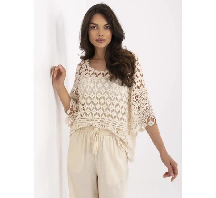 Bluzka MI BZ model 21129469 beżowy - FPrice Bluzka MI BZ model 21129469 beżowy - FPrice