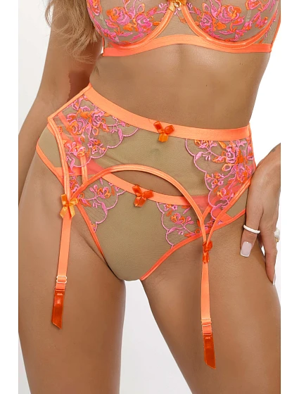 Podväzkový pás V-11802 oranžový - Axami Podväzkový pás V-11802 oranžový - Axami