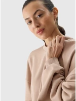 Dámska oversize mikina 4F - béžová
