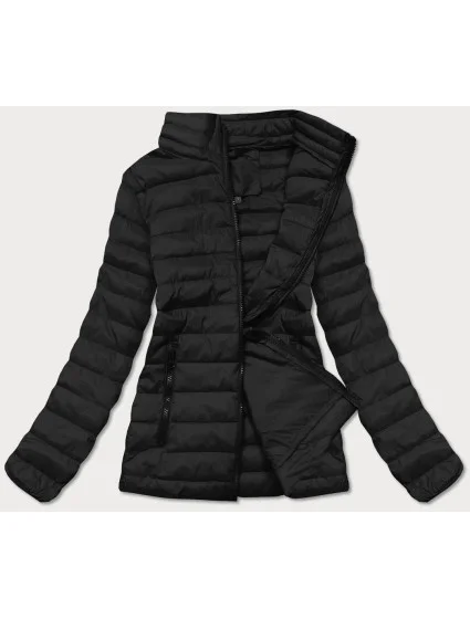 Ľahká čierna dámska prešívaná bunda (20311-392)