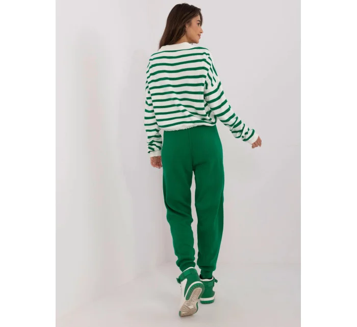 úpletový dámský pruhovaný komplet model 20835902 - Factory Price