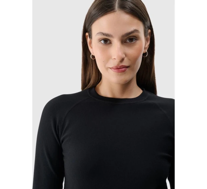 Dámské hladké bezešvé tričko s dlouhým rukávem model 21431866 - 4F Dámské hladké bezešvé tričko s dlouhým rukávem model 21431866 - 4F