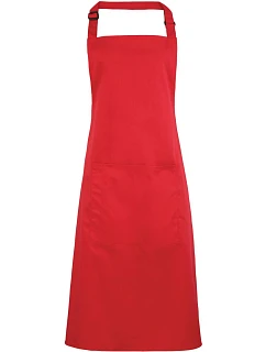 PR 154 Zástěra s laclem a kapsou na břiše "Colours" 39.0154 model 22465194 red - Premier