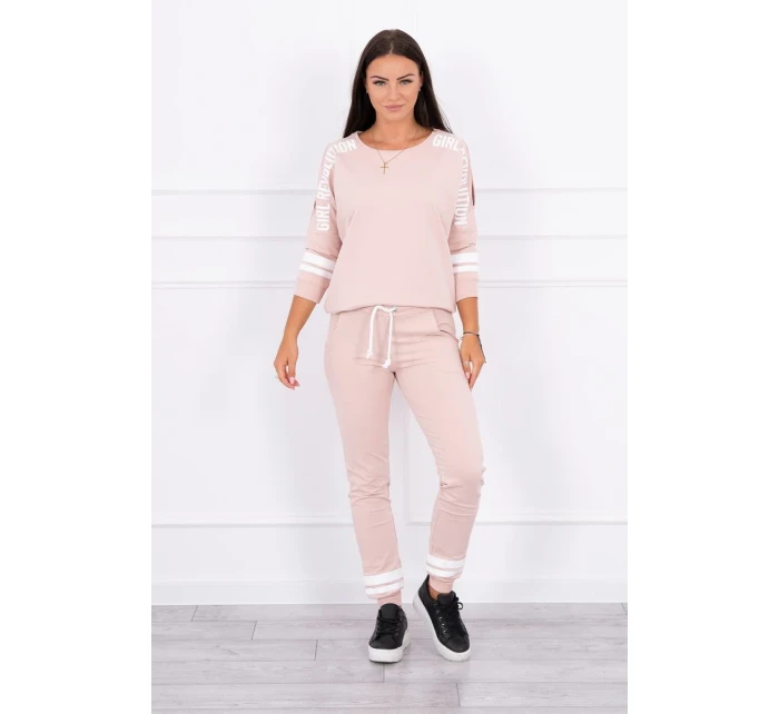 Girl Revolution set tmavo púdrovo ružový