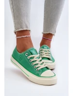 Niskie Trampki Damskie Big Star NN274268 Zielone
