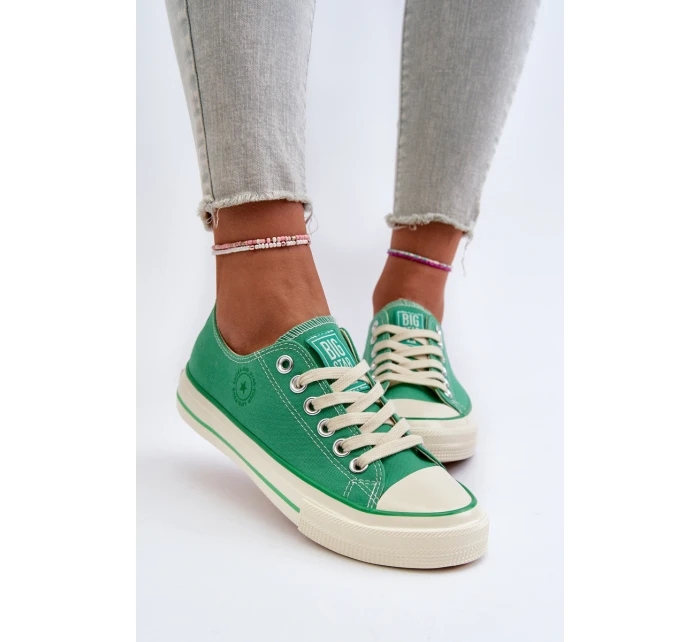 Niskie Trampki Damskie Big Star NN274268 Zielone