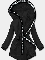 Čierna dámska oversize bunda parka (B8080-1)