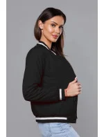Čierna dámska bunda typu bomber (16M9070-392)