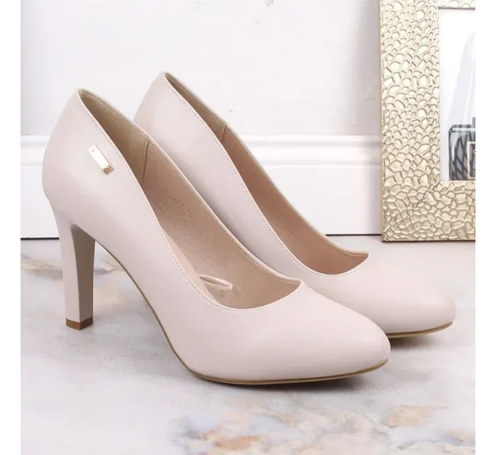 W model 19145948 světle šedé lodičky - SERGIO LEONE