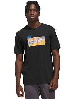 Pánske tričko adidas Summer Sunset Graphic T-shirt black KC9243 pánske