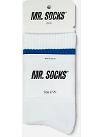 Mr. Socks L 05004 Tenisové ponožky "Basic" 88.5004 white/lilac Mr. Socks L 05004 Tenisové ponožky "Basic" 88.5004 white/lilac