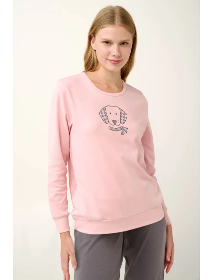 Souprava pyžama a fleecové vesty s potiskem model 20517715 - Vamp Souprava pyžama a fleecové vesty s potiskem model 20517715 - Vamp