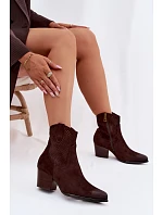 Dámske perforované členkové topánky Cowboy Vinceza 58150 Brown Dámske perforované členkové topánky Cowboy Vinceza 58150 Brown