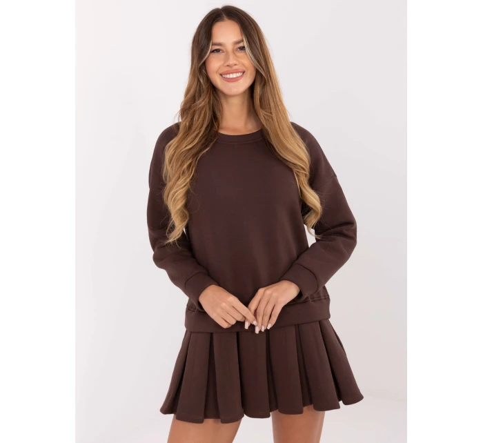 Šaty MI SK 3249.98 tmavohnedé