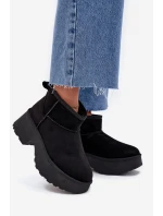 Dámské Nízké Sněhule Na S S Kožíškem Černé model 21706754 - Boto Dámské Nízké Sněhule Na S S Kožíškem Černé model 21706754 - Boto