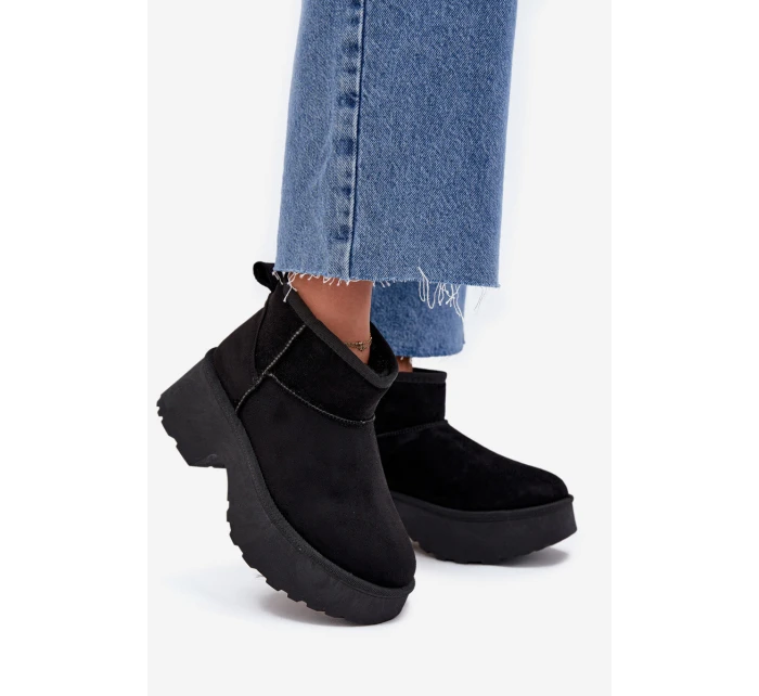 Dámské Nízké Sněhule Na S S Kožíškem Černé model 21706754 - Boto Dámské Nízké Sněhule Na S S Kožíškem Černé model 21706754 - Boto