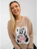 Blúzka LK BZ 509067 1.27 béžová Blúzka LK BZ 509067 1.27 béžová