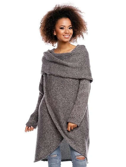 Dlhý sveter model 84297 PeeKaBoo