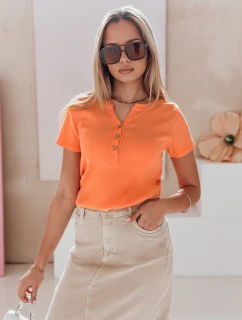 Dámska rebrovaná blúzka KISS LOOK oranžová FashionStreet RY2840