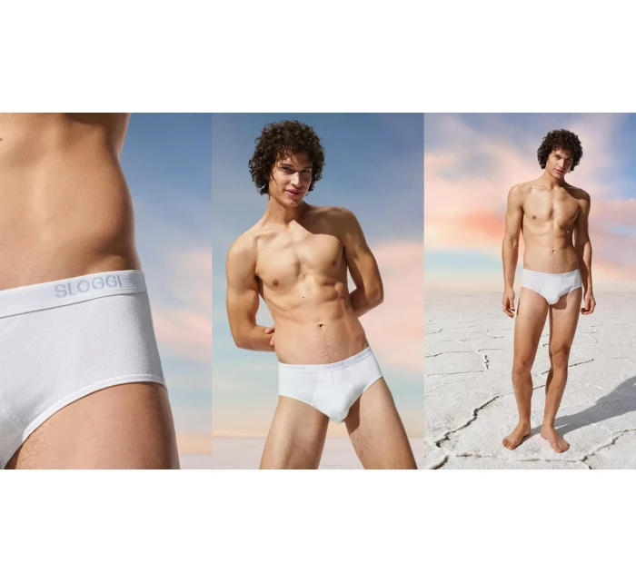 sloggi men Basic Midi 2P - WHITE - SLOGGI WHITE - SLOGGI