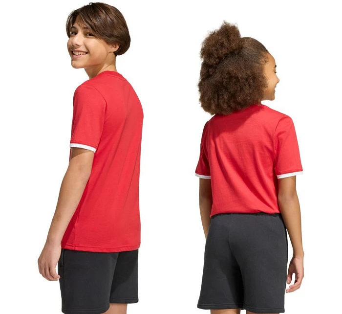 Adidas Detské tričko Entrada 26 Tee červená JZ6674