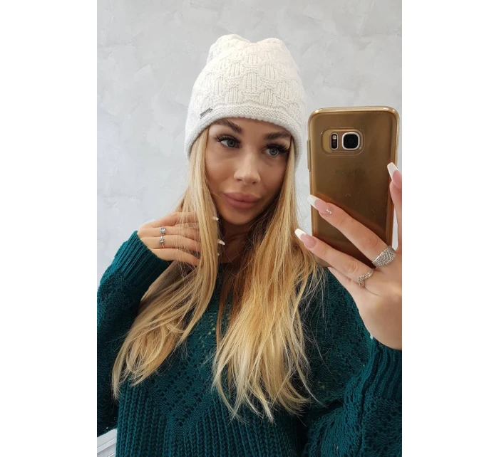 Cap bílá model 18750045 - K-Fashion Cap bílá model 18750045 - K-Fashion