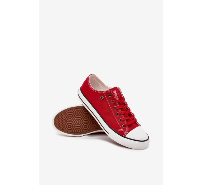 Trampki Męskie Niskie Materiałowe Big Star DD174502 Czerwone