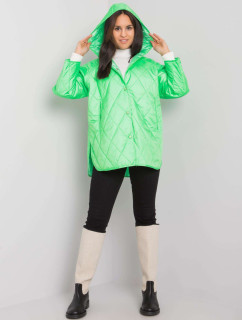 Dámska prešívaná bunda s kapucňou Selah - fluo zelená