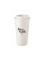 KAVOHOLIK - biely termohrnček 475 ml