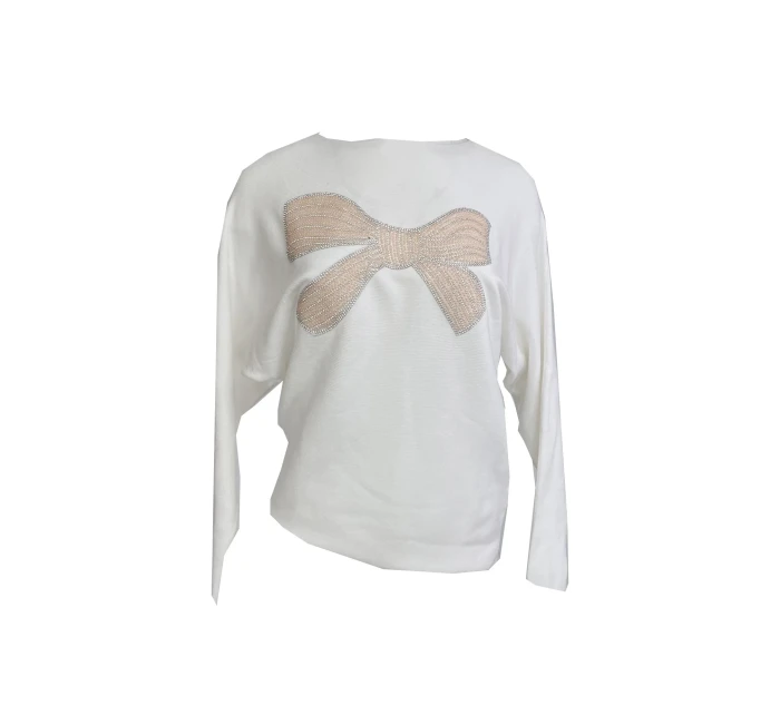 Dámsky svetrík s aplikáciou mašle na prednom diele - Gemini