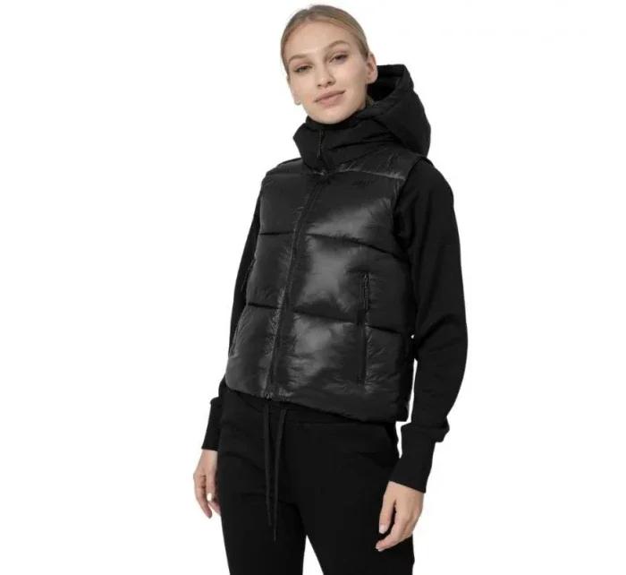 Dámska vesta H4Z22 KUDP004 20S Black - 4F Dámska vesta H4Z22 KUDP004 20S Black - 4F