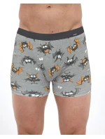 Pánské boxerky Tattoo  Šedá vzor  model 21857551 - Cornette