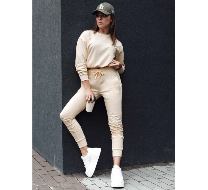 Dámské krémové tepláky RELAX Dstreet model 21978582 - FashionStreet