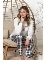 Pyžamo Leveza 1806 Weronika, s dlhými rukávmi, veľkosti S–XL Pyžamo Leveza 1806 Weronika, s dlhými rukávmi, veľkosti S–XL