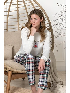 Pyžamo Leveza 1806 Weronika, s dlhými rukávmi, veľkosti S–XL