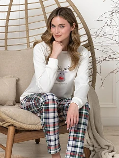 Pyžamo Leveza 1806 Weronika, s dlhými rukávmi, veľkosti S–XL