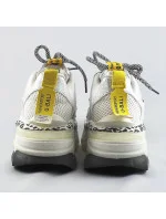 Biele dámske seakersy s panterím vzorom (BX1827-SP)