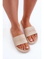 Lehké Dámské Pantofle Big Star model 21675995 Béžové - Big Star Shoes Lehké Dámské Pantofle Big Star model 21675995 Béžové - Big Star Shoes