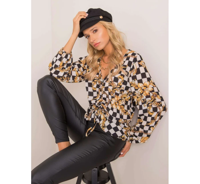 Blúzka DHJ BZ 12283.94P čiernobiely Blúzka DHJ BZ 12283.94P čiernobiely