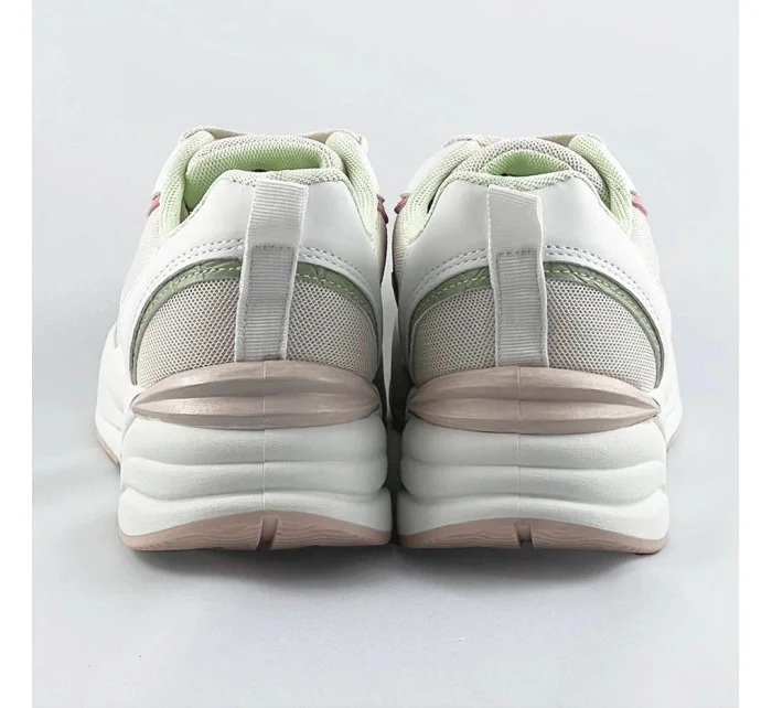 Béžové dámske tenisky adidasky s vyššou podrážkou (BS-05)