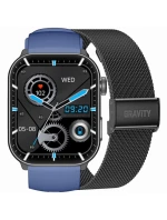 GRAVITY GT28-3 Pánske inteligentné hodinky s remienkom + náramok Navy Black GRAVITY GT28-3 Pánske inteligentné hodinky s remienkom + náramok Navy Black